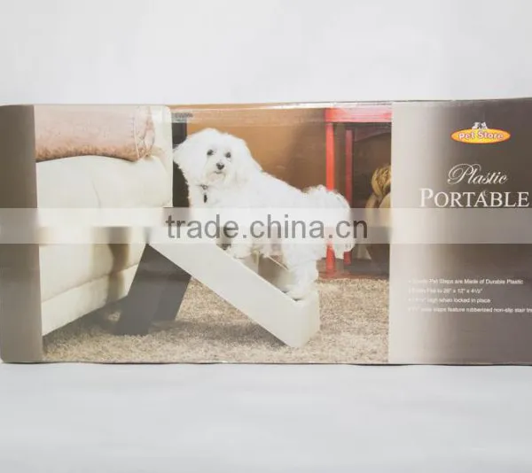 Foldable Plastic Good Selling Foldable Pet Stairs/ Wide Step Ladder photo-2