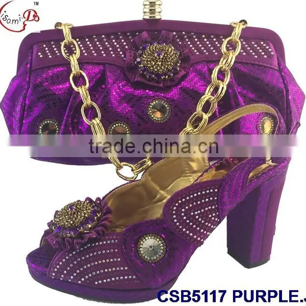 CSB5117 Newest Design 2016 Top Fashion Woman Hot Selling Shoes With Matching Bags Factory Price Shoes Whole Sale Price photo-3