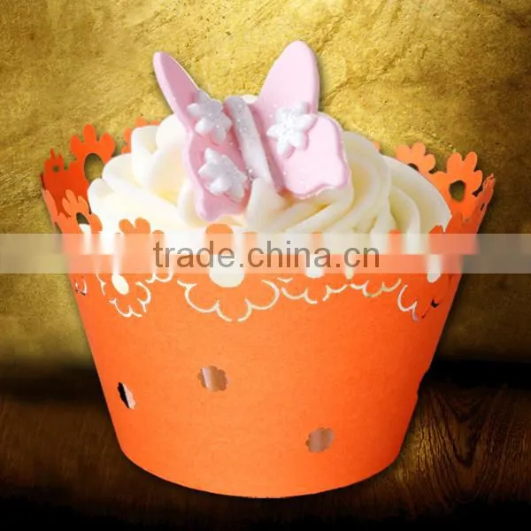 Manual New Arrival Festival Accessory Laser Cut Cupcake Wrappers for Birthday Decoration photo-6