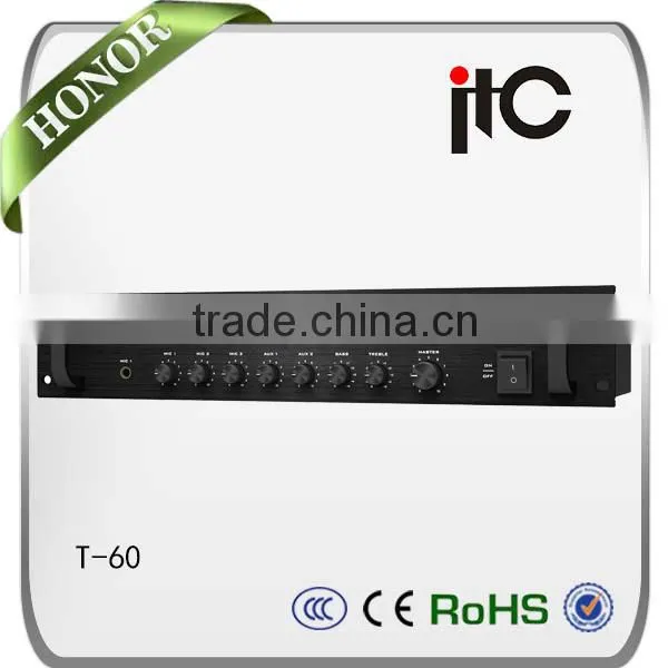 ITC T-60 Series Having 3 Level Priority Professional Power Mixer Amplifier photo-4