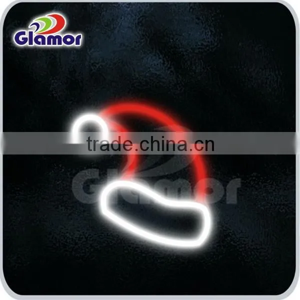 2D Christmas Hat Santa Claus Slide Decorative LED Christmas Motif Light photo-3