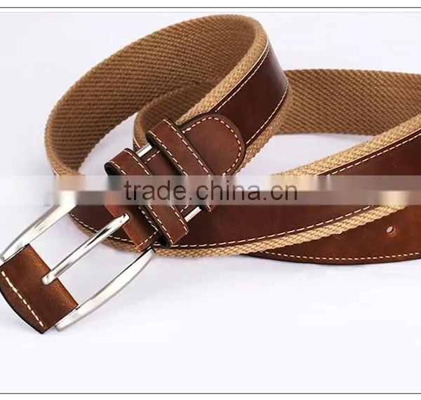 Custom Belt Cowhide Leather Belt Canvas Belt photo-4