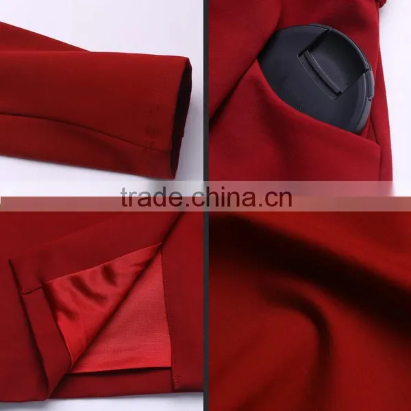 Latest Fashion Model Noble Red Dresses Latest Fashion Office Dress Slip in Fashion Show photo-4