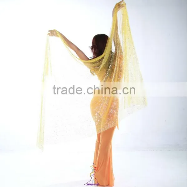 SWEGAL Wholesale Belly Dance Silk Veils Belly Dance Fan Veils SGBDD13016 photo-5