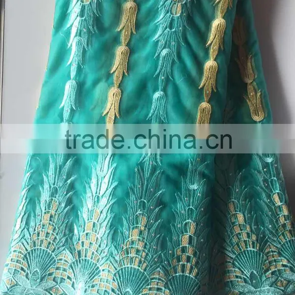 Good Quality African French Net Lace Woman Wear Cod Lace Fabric photo-2