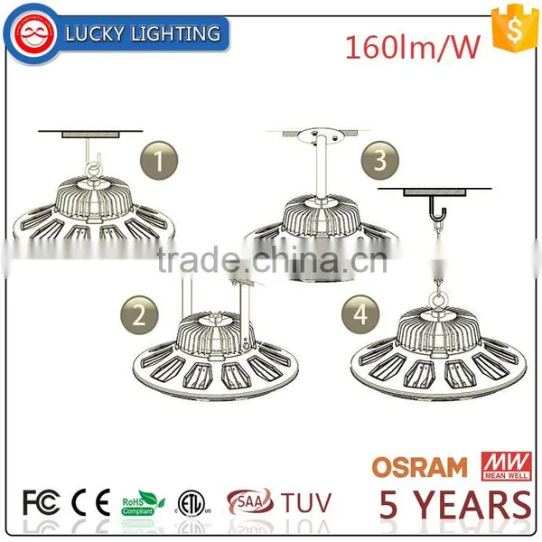 Aluminum SMD3030 32000LM 200W Led High Bay Light photo-5