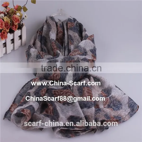 Wholesale Voile Leopard Scarf photo-6