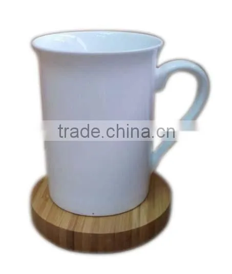 Mug With Bamboo/wooden Coaster/cover photo-3