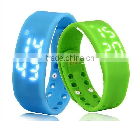 LED Intelligent Pedometer Sport Watch With Healthy Record