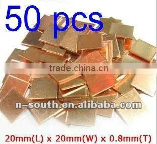 Cooling Red Copper / Cooling Fin/radiating Fin 20*20*0.80mm