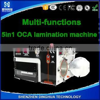 Dinghua lcd refurbish machine no need remove bubbles mobile phone oca repair machine vacuum pump air compressor