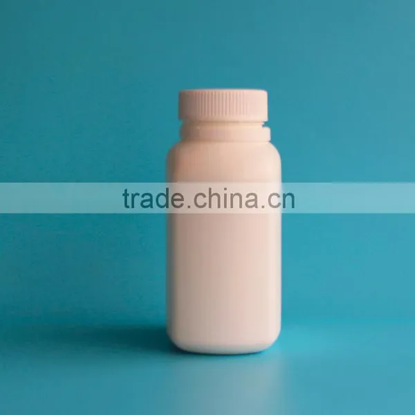 8 oz Plastic HDPE Square White Medicine Pill Bottle, Pharmaceutical Capsule Bottle With Tamper Evident Cap photo-2