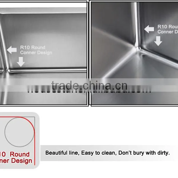 16 Gague 18 Gague Stainless Steel Undermount Rectangular Single Bowl Kitchen Sink photo-6