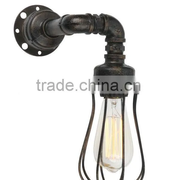 Creative Cage Wall Sconces Vintage Rustic Country Wall Lamps Retro Iron Wall Lamps