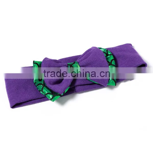 2016 Hot Sale Purple and Grenn Children Clothes Mermaid Swimsuits With Matching Headband Quality Choice photo-6