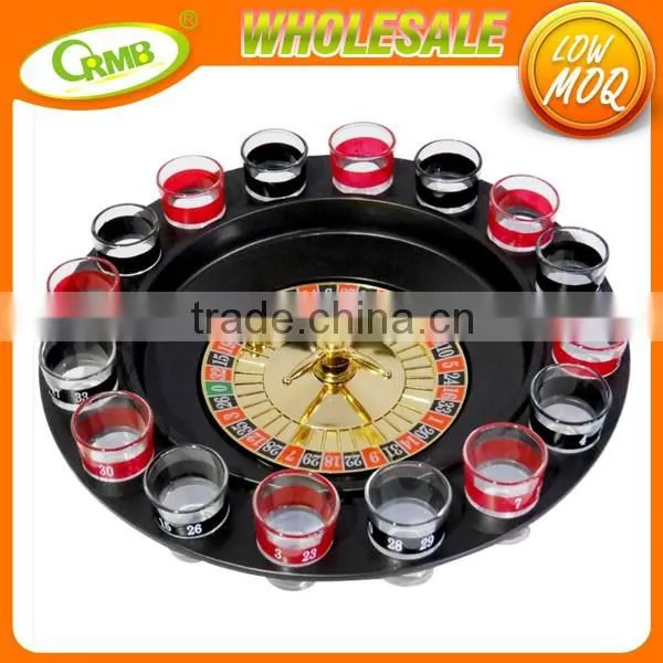 Novelty Creative Russian Roulette Wheel 16 Wine Cups Drink Turntable Toys