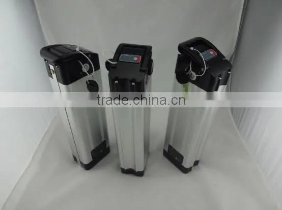 GEB Rechargeable Li-ion 36V 10Ah Silver Fish Battery for Electric Bicycle With Charger photo-2