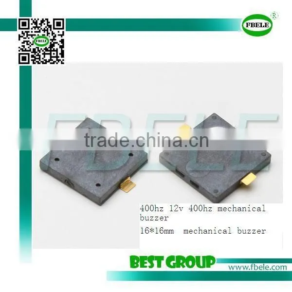 16*16mm 400hz 12v 400hz Mechanical Buzzer SMT1625