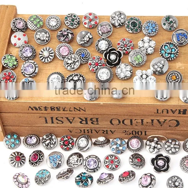 2016 New 18mm Multicolor Round Press Metal Tree Pattern DIY Snap Button for Bangles photo-2