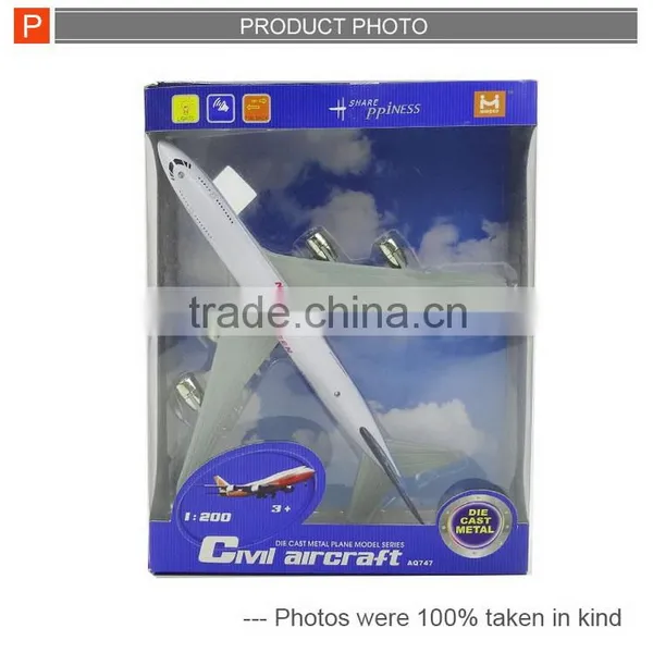 Pull Back Metal Model Plane Die Cast Toy With Light&music photo-6