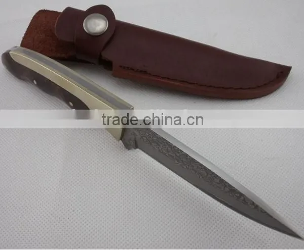 OEM Imported Damascus Blade Hunting Knife photo-3