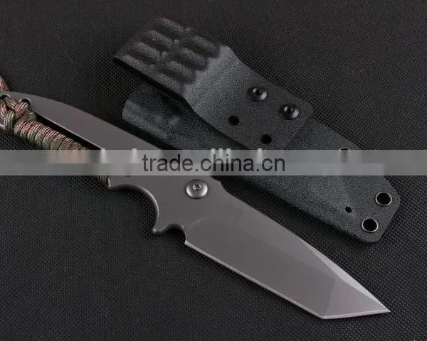 OEM Full Tang D2 Steel Military Knife With Survival Rope photo-2