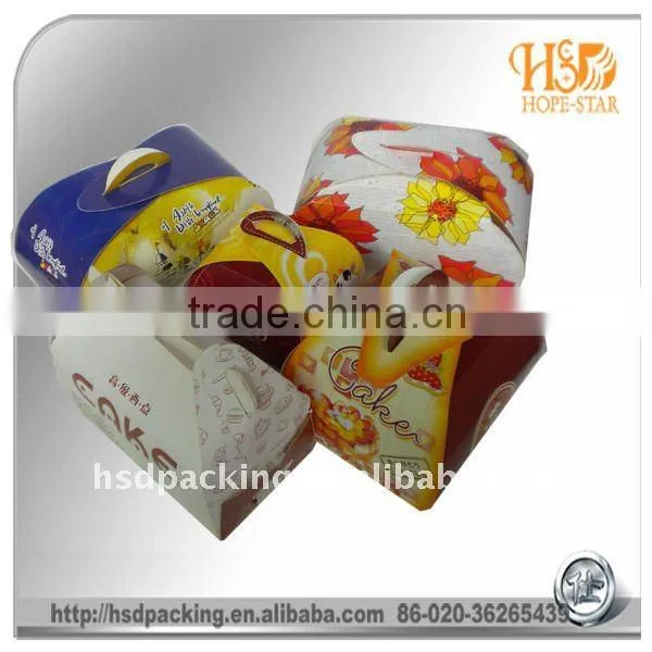 Colorful Good Design Box Hand-held Cake Box Packing photo-2