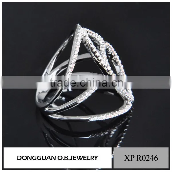 New Arrival Wedding 2016 Latest Design White Gold Ring for Women photo-6