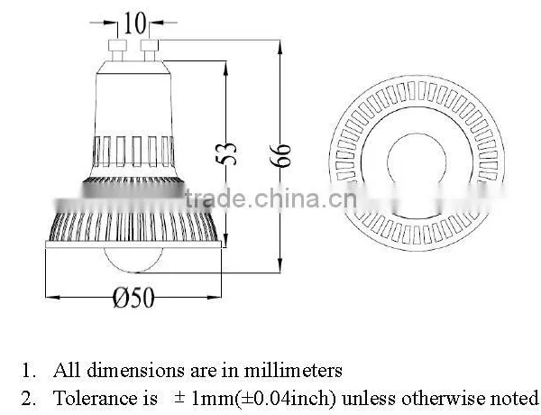 Led Spotlight Lighting CE ROHS Dimmable Led Gu10 Lamps 5W photo-4