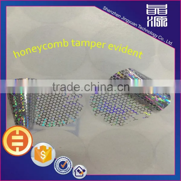Free design Custom logo 3d honeycomb pattern hologram sticker