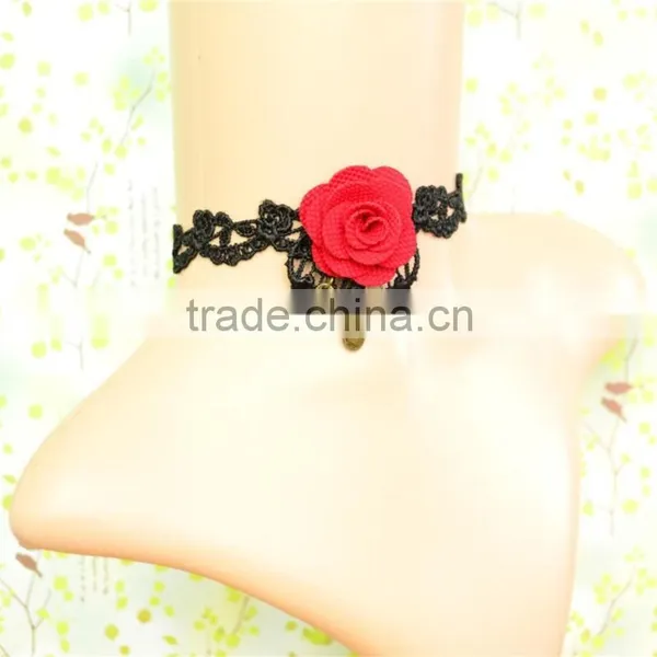 Steampunk Style Black Lace Beads Choker Victorian Gothic Collar Necklace Gift photo-2