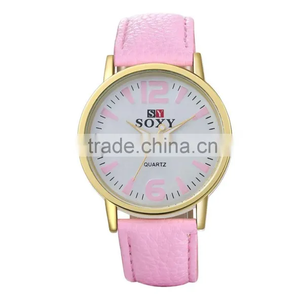 Hot Pink Wristwatch Fashion Women Watch