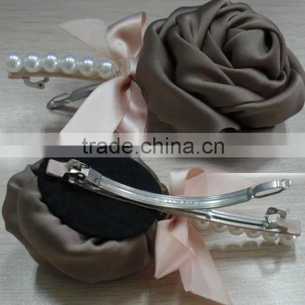 Fashion Pink Brown Flower Design Headband