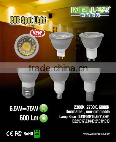 High Quality UL CE RoHS FCC 3w 5w 6w E12 E14 E26 4w E27 Led Spot Light photo-2