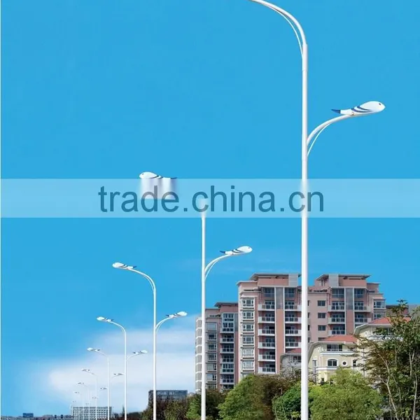 Galvanized Powder Coated Tapered Garden Lamp Post With Lamp