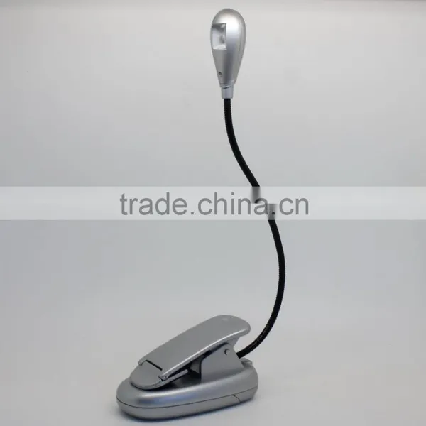 Gooseneck Novelty Clip USB LED Table Lamp With 1 LED Bulb 2-Level Brightness Travel Light Task Lighting photo-2