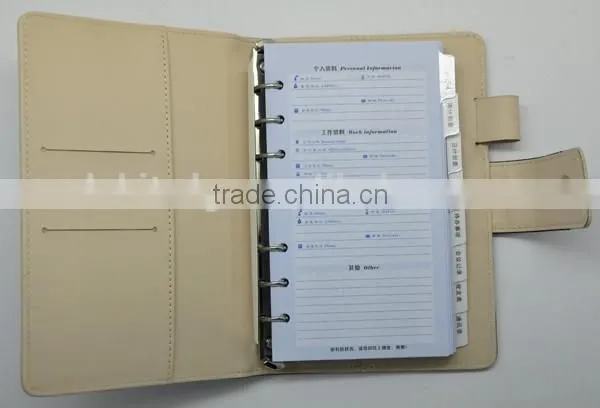 A5 Leather Personalized Binder Notebook photo-6