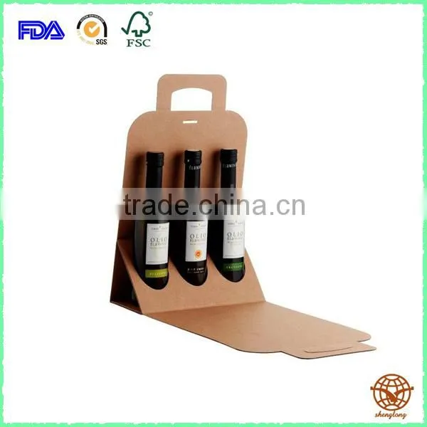 Customized Red Wine Packing Bag With Handle, Recyclable Material Packing Box photo-2