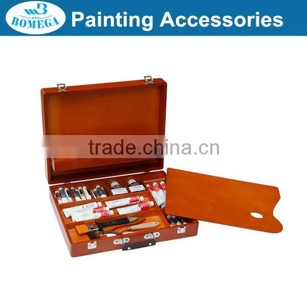 Bergino 41.5x32.5x9.5cm Classical Color Wooden Oil Painting Box in Stock photo-2
