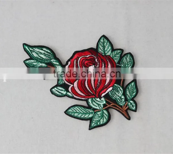Hot Sale Iron-on Flower Applique Embroidery Patch for Wedding photo-3