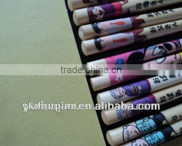 Round Bamboo Chopstick Wooden Chopsticks in Bag