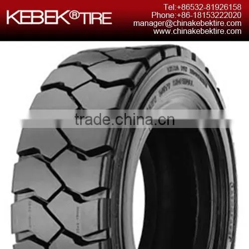 Chinese KEBEK Tire Factory 5.00-8 Forklift Solid Trailer Tyre photo-2