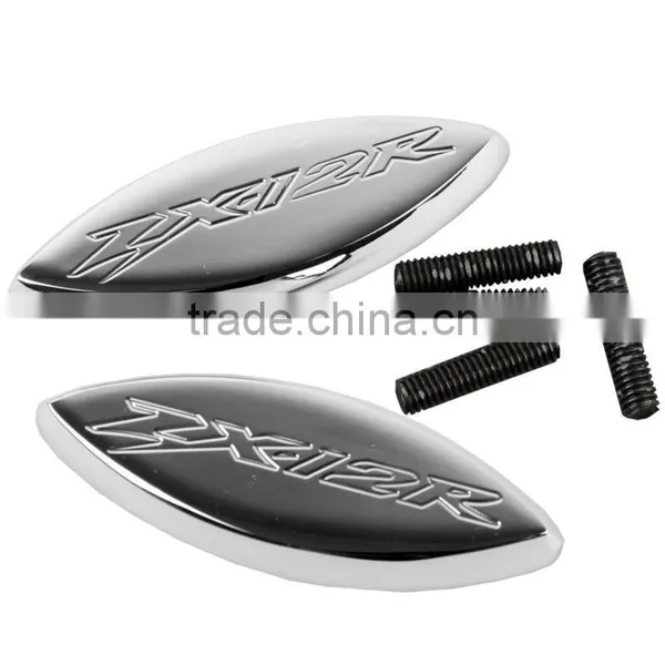 FOR Kawasaki ZX12R ZX-12R 2001-2005 2002 2003 2004 CHROME MIRRORS BASE PLATES
