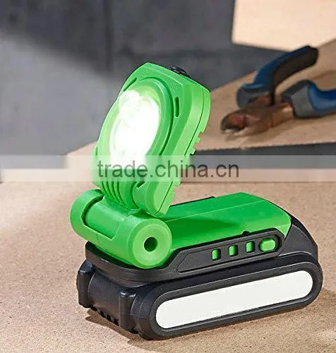 18V Lithium-Ion Naked Cordless Battery Torch/Working Light/Rechargeable LED Flashlight photo-2