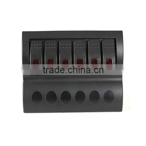 Brand New Waterproof 6 Gang Led Boat Marine Rocker Switch Panel RV photo-5