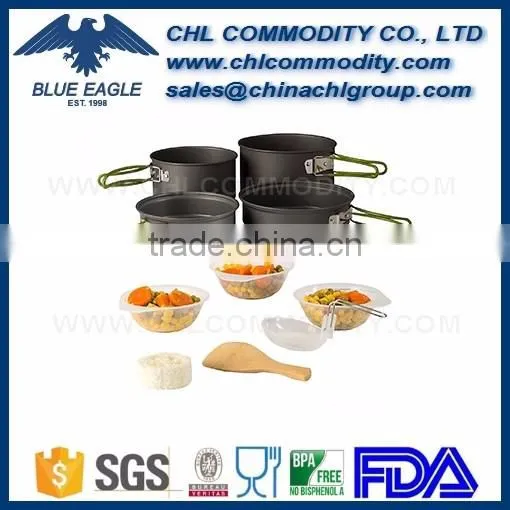 2 Person Outdoor Portable Aluminum Camping Cookware, Picnic Camping Equipment for Outdoor Sport photo-4