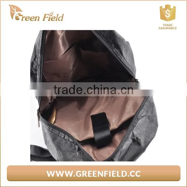 Wholesale Reusable Hiking Laptop Bag Tyvek Black Backpack photo-3