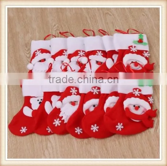 NEW 4 Christmas Table Decor Silverware Tableware Holder Socks Candy Stock photo-6