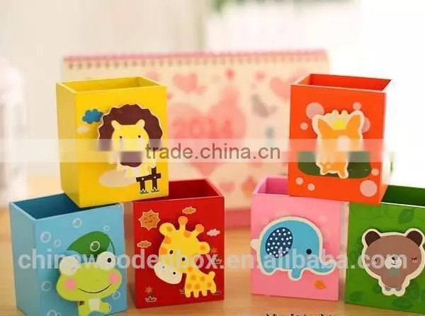 2015 Customize Wooden Stationery Box for Kids Low Price Wooden Cases photo-2