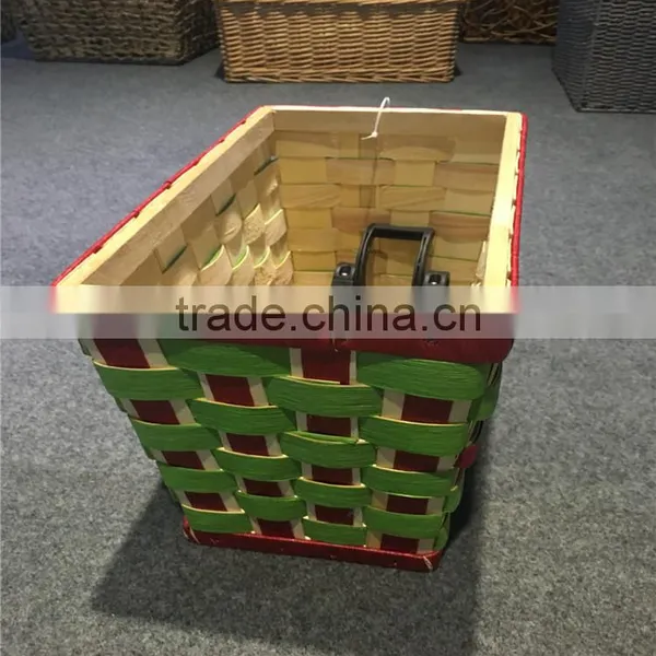 Colorful Custom Wholesale Wood Bicycle Basket photo-2